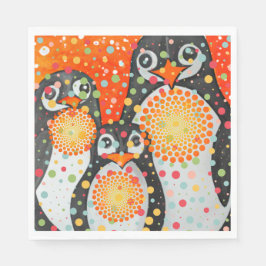 Guardanapo De Papel Coleção Fantástica de Pinguins
