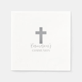 Guardanapo De Papel Coleção Personalizada de Comunhão da Cruz para Men
