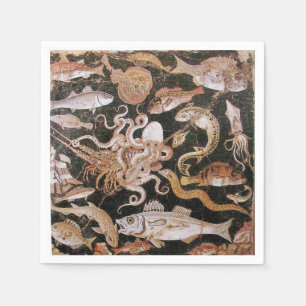 GUARDANAPO DE PAPEL COLEÇÃO POMPEII / OCEANO - CENA DE VIDA MARÍTIM