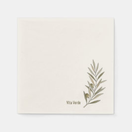 Guardanapo De Papel Coleção Vita Verde Branco