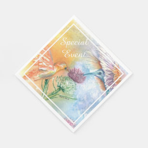 Guardanapo De Papel Colibris coloridos