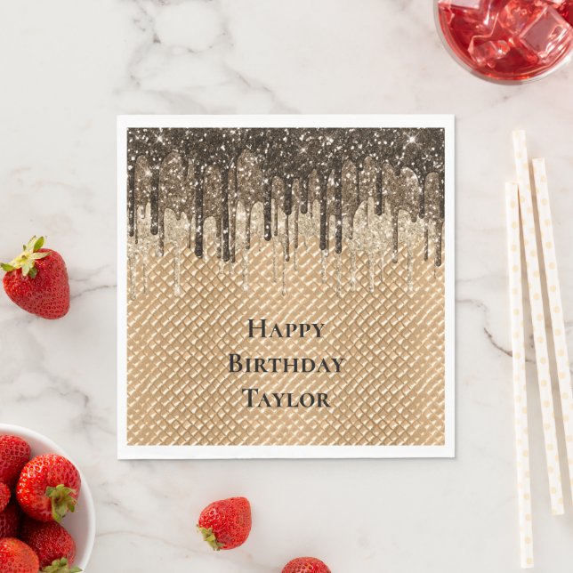 Guardanapo De Papel Colírio de Sorvete de Chocolate (Insitu)