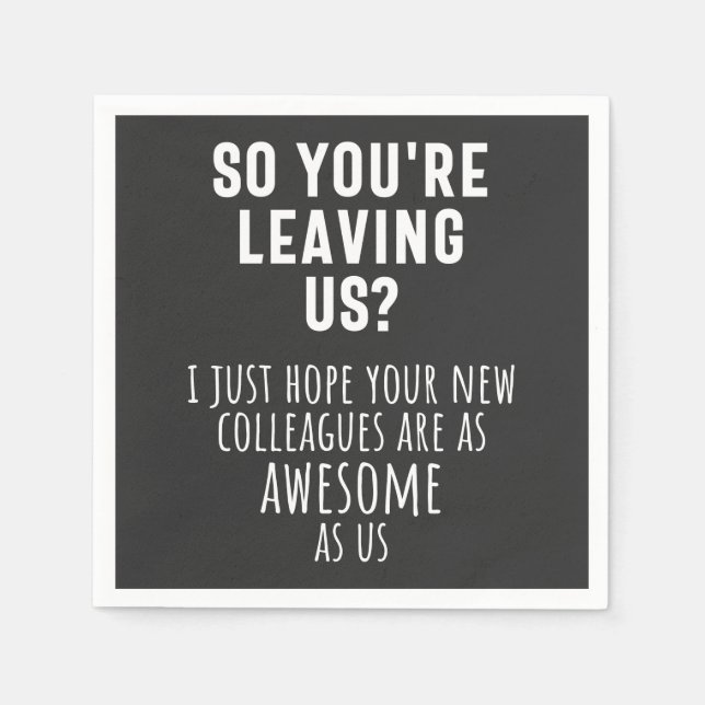 Guardanapo De Papel colleague farewell, retirement, coworker, goodbye, (Frente)