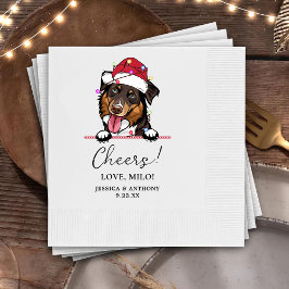 Guardanapo De Papel Collie Dog Personalizado Cheers Napkins