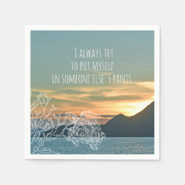 Guardanapo De Papel Coloque-me na Ilha das Calças de Outra Pessoa