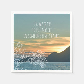 Guardanapo De Papel Coloque-me na Ilha das Calças de Outra Pessoa