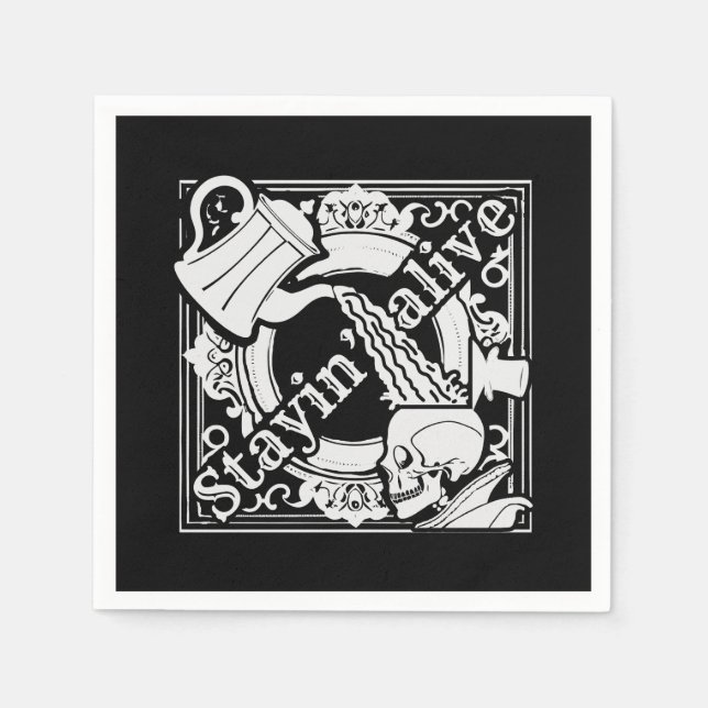 Guardanapo De Papel Coloque o café dentro! (Frente)