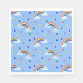 Guardanapo De Papel Coloração Brilhante Colorida Quedas de Chuva