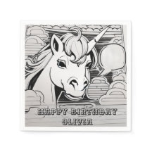 coloração unicórnica em papel de festa