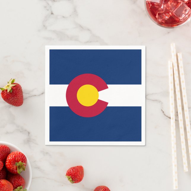 Guardanapo De Papel Coloradan Flag, Flag of Colorado (Insitu)