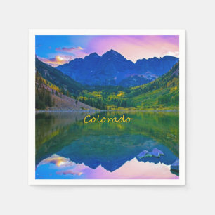 Guardanapo De Papel Colorado Rocky Mountains e Lake