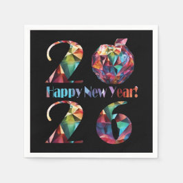 Guardanapo De Papel Colorful 2026-Happy New Years-