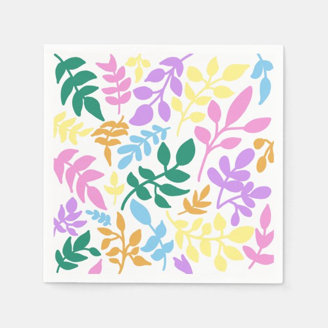 Guardanapo De Papel Colorful foliage (Frente)