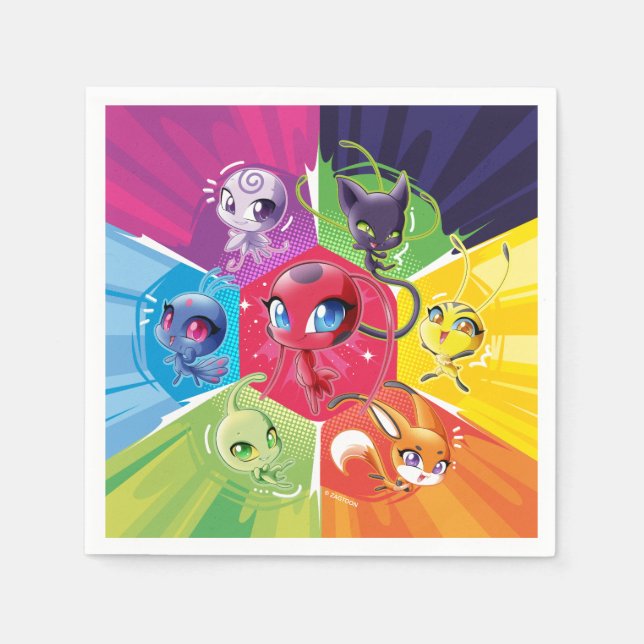 Guardanapo De Papel Colorida Kwamis (Frente)