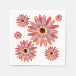 Guardanapo De Papel Colorido Gerbera Daisy Paper Napkin