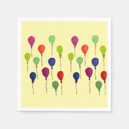 Guardanapo De Papel Colourful party balloons