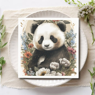 Guardanapo De Papel Cólvora Cólvora Flórida Panda Bear Aniversário