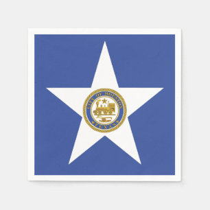 Guardanapo de papel com a bandeira de Houston