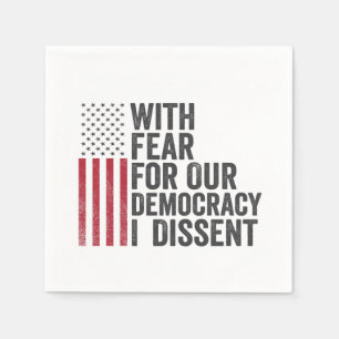 Guardanapo De Papel Com medo da nossa democracia, eu dissesse american