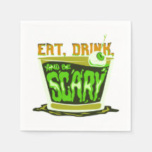 Coma bebida e seja assustador