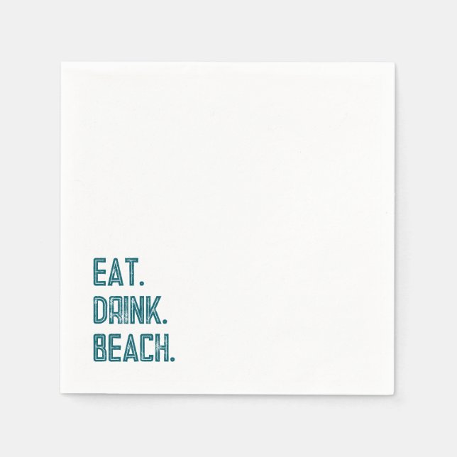 Guardanapo De Papel COMA. BEBIDA. PRAIA. Cocktail Napkin (Frente)