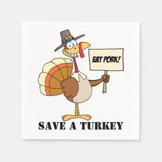 Guardanapo De Papel Coma Pork Salve A Turquia
