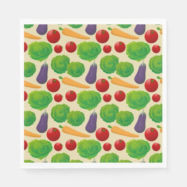 Guardanapo De Papel Coma seus vegetais (Frente)