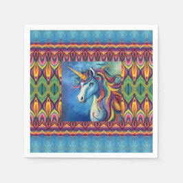 Guardanapo De Papel Combinação de padrões do Unicorn 2