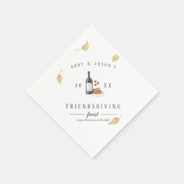 Guardanapo De Papel Come Pie, Bebe Vinho, Seja Graças | Ação de Graças