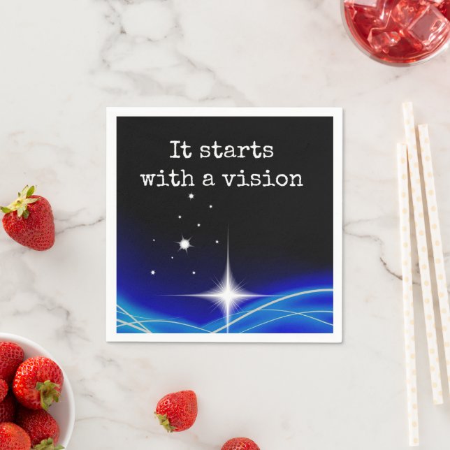 Guardanapo De Papel Começa Com Uma Visão (Insitu)