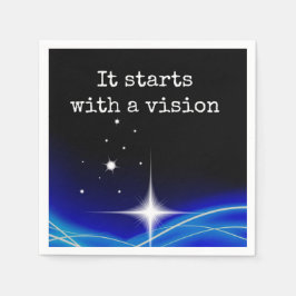 Guardanapo De Papel Começa Com Uma Visão