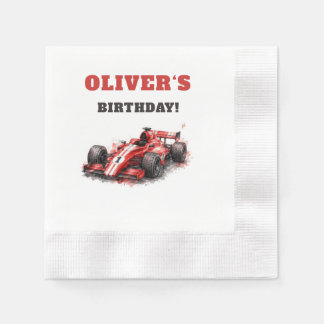 Guardanapo De Papel Comece Seus Motores! Aniversário do Carro de Corri