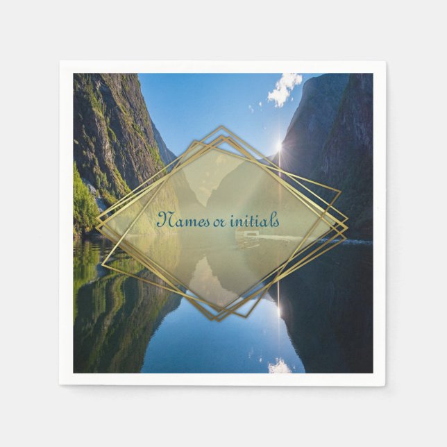 Guardanapo De Papel Comemorações norueguesas (Frente)