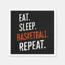 Comer Sono Basquetebol Repetir Retro Vintage