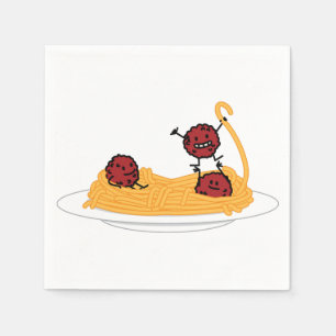 Guardanapo De Papel Comida do italiano dos macarronetes da massa dos