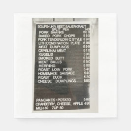 Guardanapo De Papel Comida polonesa lituana Cepelinai Meat Napkins