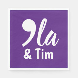 Guardanapo De Papel Comma Kamala e Tim 2024