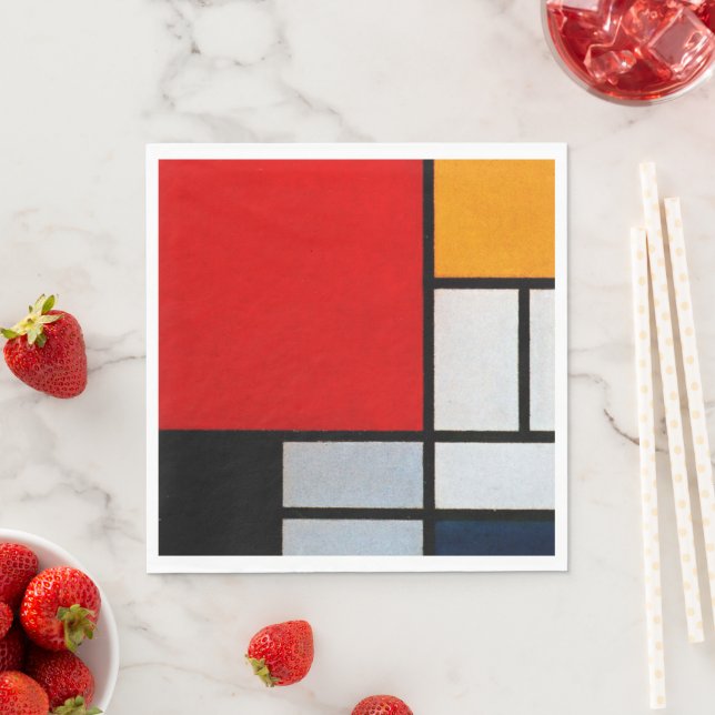 Guardanapo De Papel Composition with Large Red Plane (Insitu)