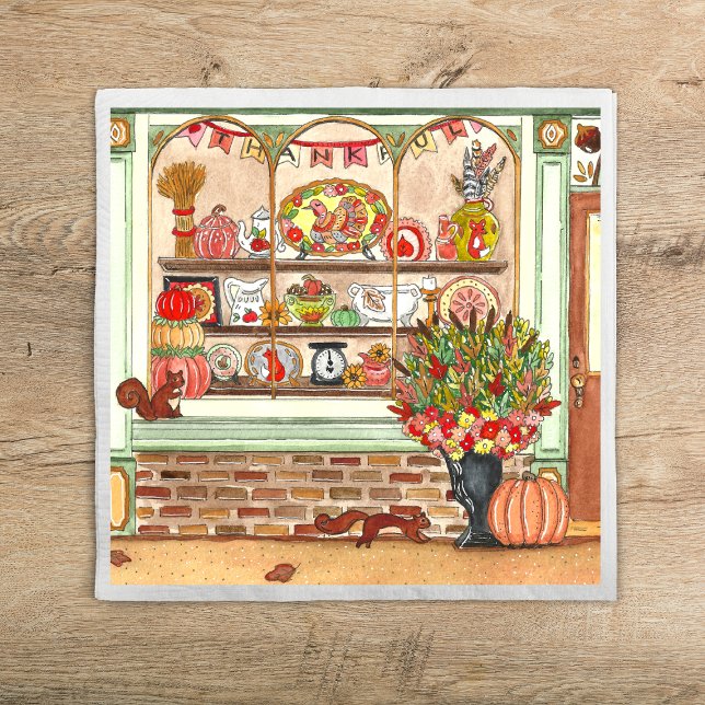 Guardanapo De Papel Compro Antiquado de Ação de Graças (Criador carregado)