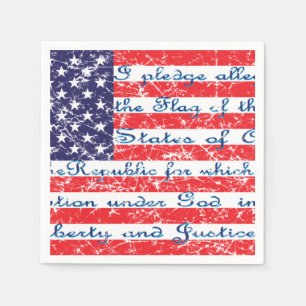 Guardanapo De Papel Compromisso da Allegiance USA Flag