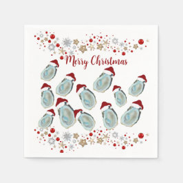 Guardanapo De Papel Conchas de ostras de Natal Santa
