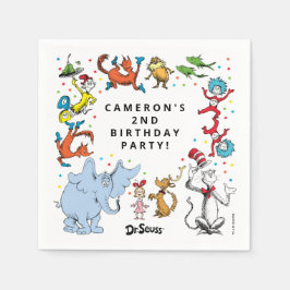 Guardanapo De Papel Confetes de Personagens do Dr. Seuss | Aniversário