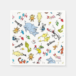 Guardanapo De Papel Confetes de Personagens do Dr. Seuss   Aniversário