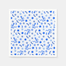 Guardanapo De Papel Confetti Azul