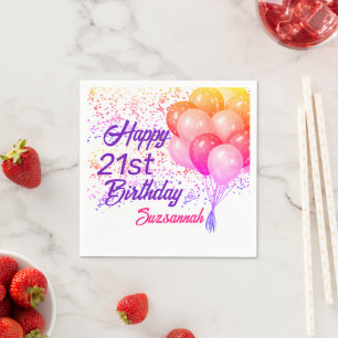 Guardanapo De Papel Confetti de Ocasião Especial Personalizado com Bal