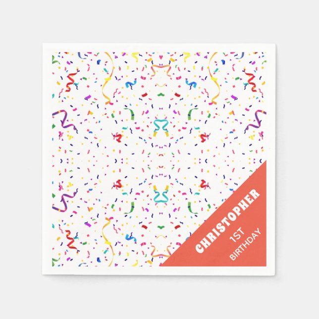 Guardanapo De Papel Confetti & Sprinkles Papel Nápoles (Frente)