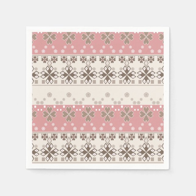 Guardanapo De Papel Conjunto de toalhas de banho de ornamento bege ros (Frente)