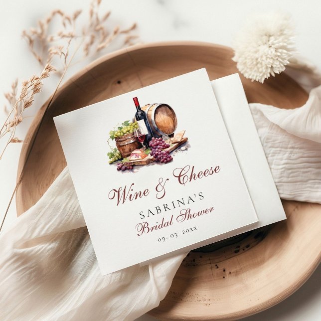 Guardanapo De Papel Conselho Charcuterie e Chá de panela de queijo (Criador carregado)