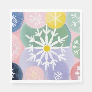 Guardanapo De Papel Constelações de Floco de Neve