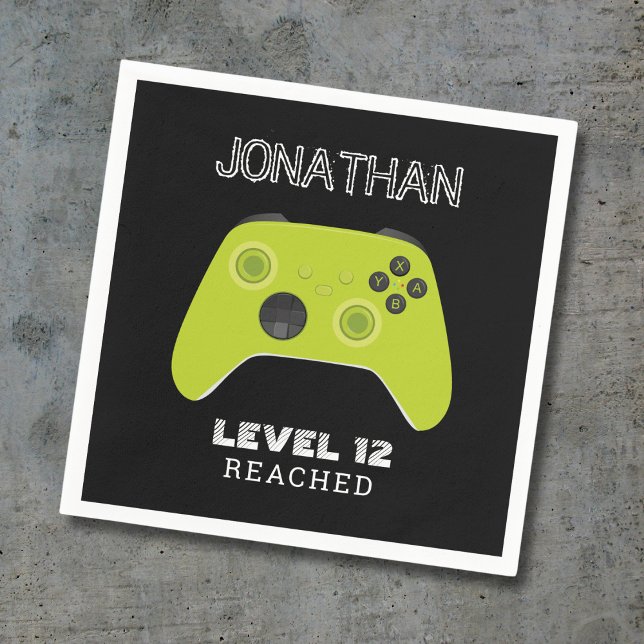 GUARDANAPO DE PAPEL CONTROLADORA VERDE NÍVEL DE JOGO PARA CIMA SACO FA (Criador carregado)